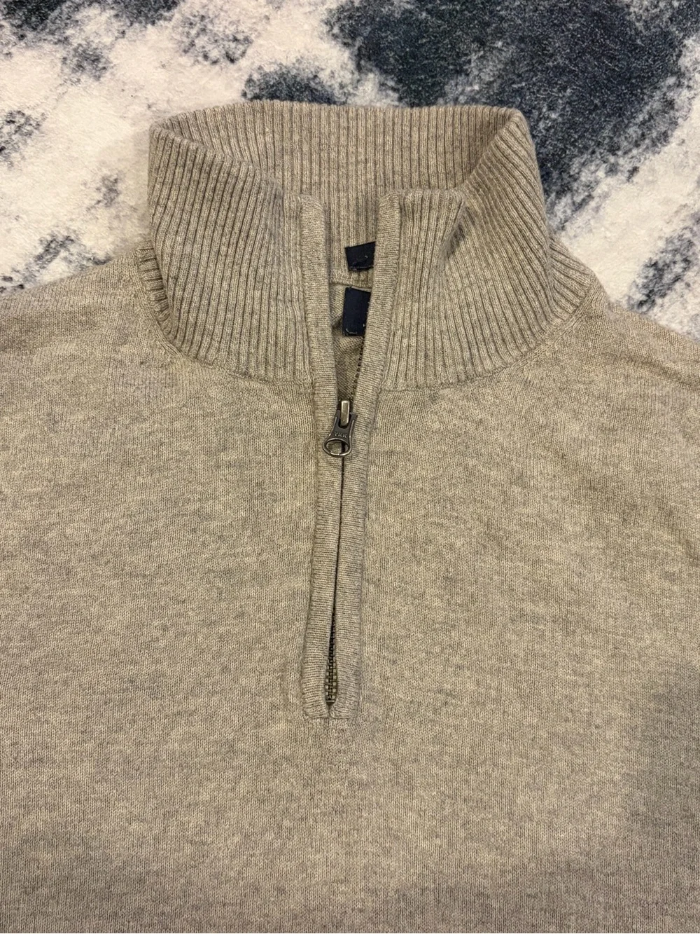 J. Crew Men’s Slim Harbor Cotton 1/4-zip Sweater Sz: Small